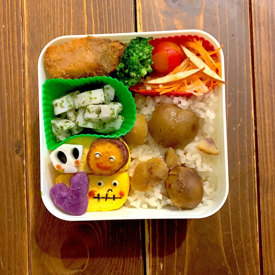 Snapdishの料理写真:栗ご飯のお弁当💕|ともさん