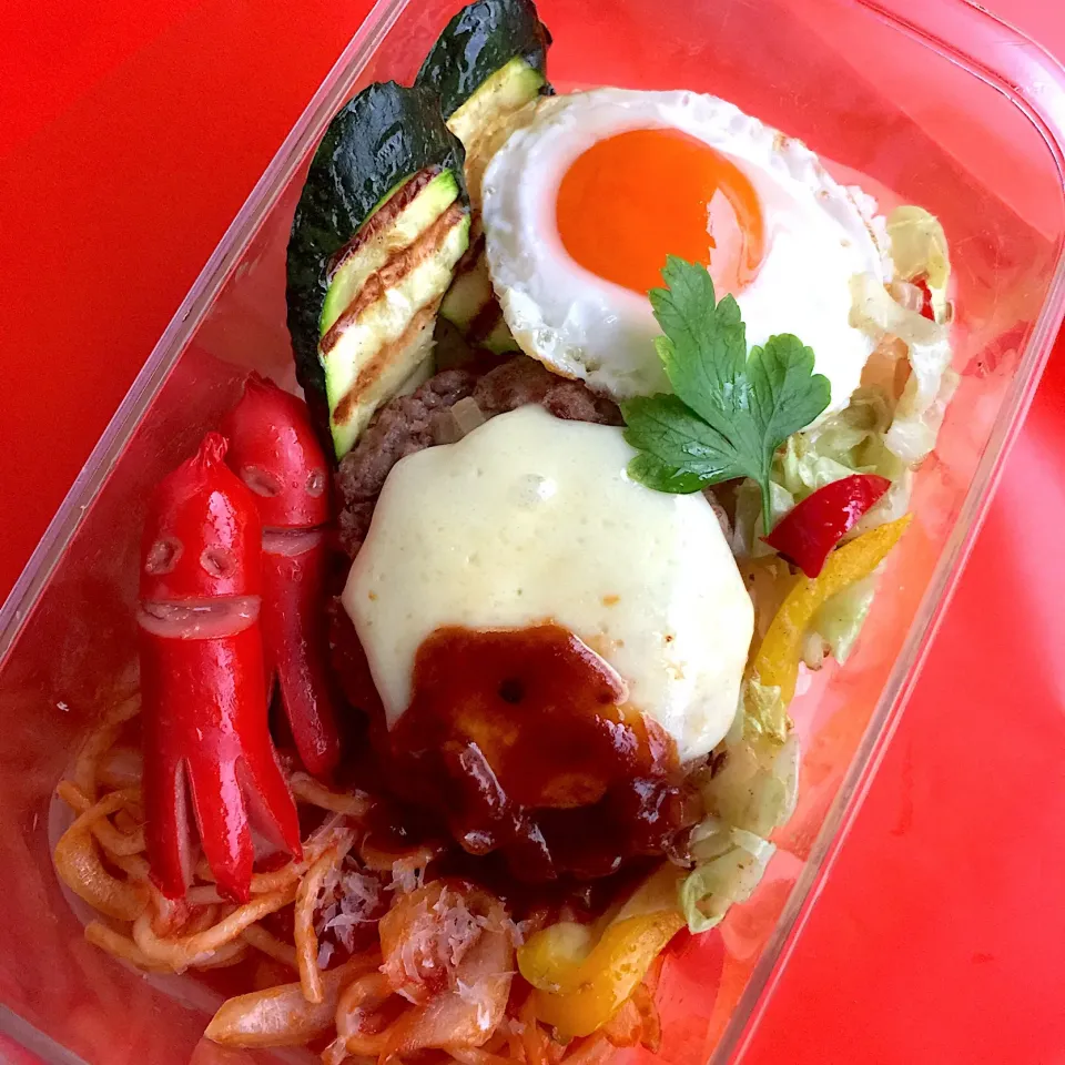 かんたんチーズハンバーグ弁当|Kさん