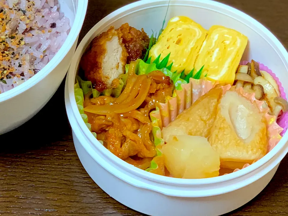 🌸 豚肉と玉ねぎのピリ辛ケチャップ炒め弁当 🌸|たんちゃんさん