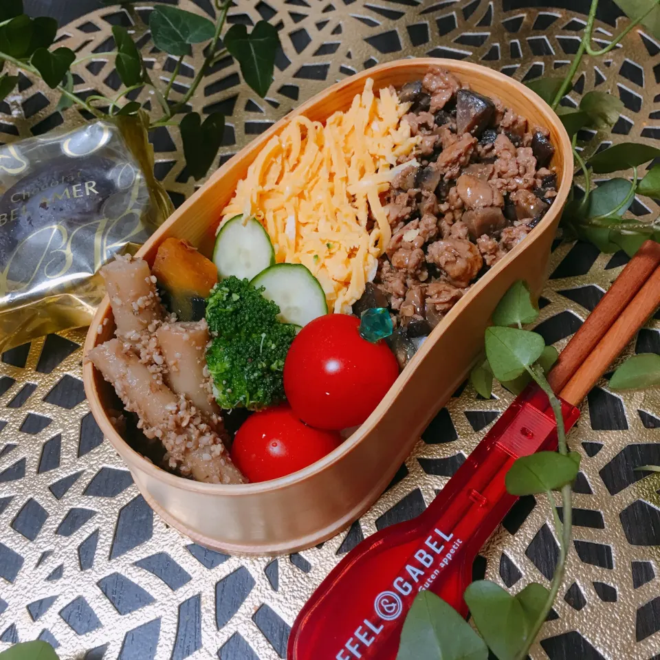 2019.10.25today's  obento☆鶏そぼろ弁当|YummyKさん