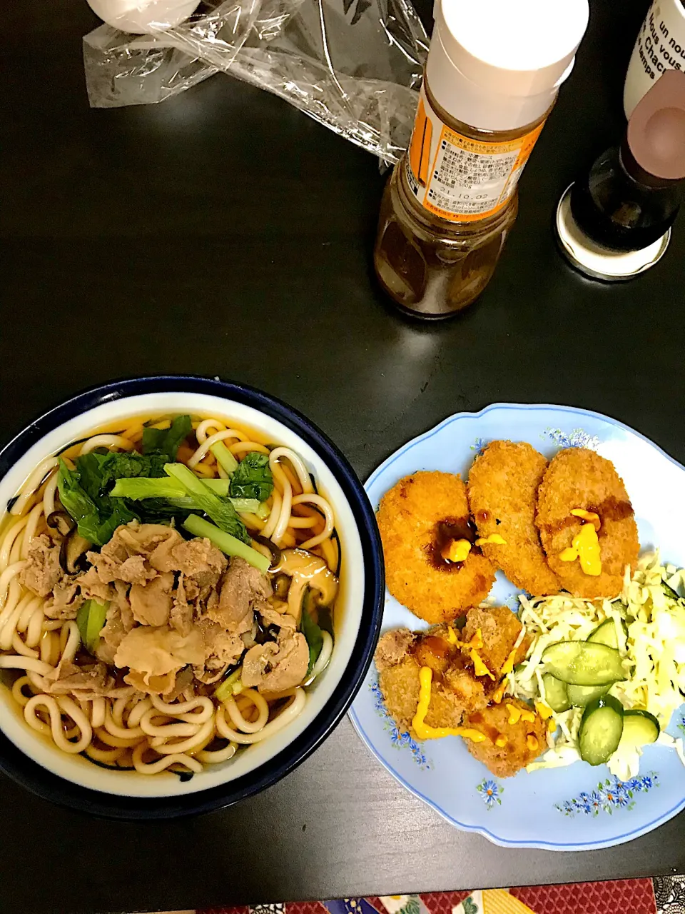 肉うどん、カレーコロッケ|okeiko🎶さん