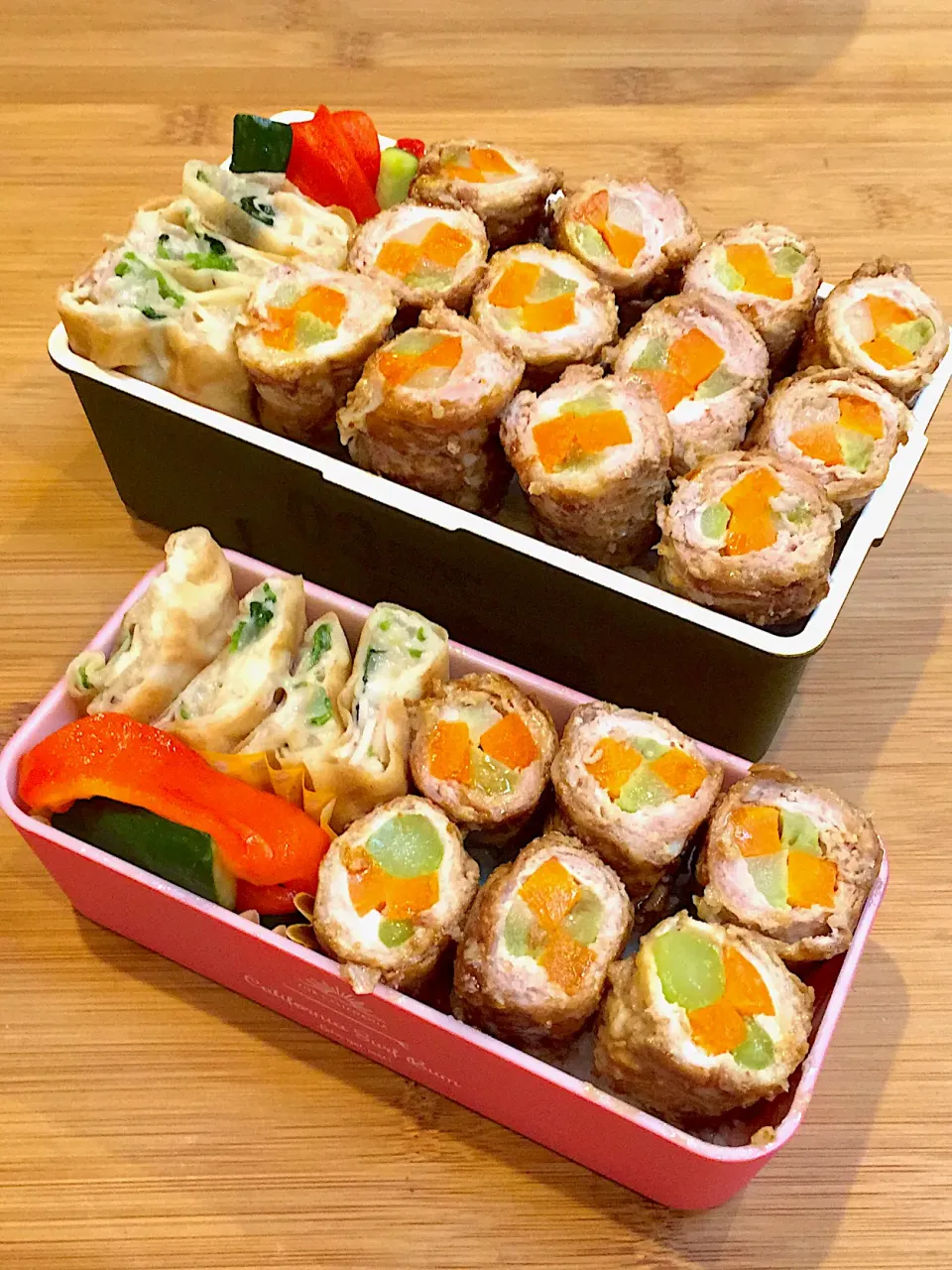 Snapdishの料理写真:10/24の娘ちゃん&息子くん弁当🍱|ままみさん