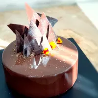 entremet orange chocolate by me|Christine Liaw 廖品廷さん