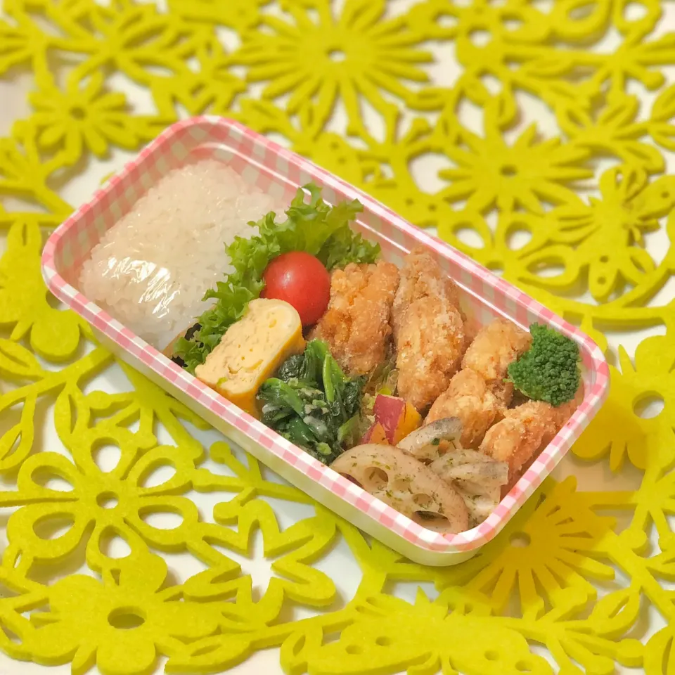 唐揚げ☘で野外学習のお弁当❤️ 10/27|sweet homeさん