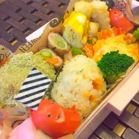 Snapdishの料理写真:運動会頑張れお弁当！|ハナッペさん