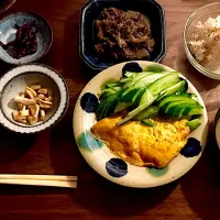 Snapdishの料理写真:晩御飯|onaodonsukopyomさん