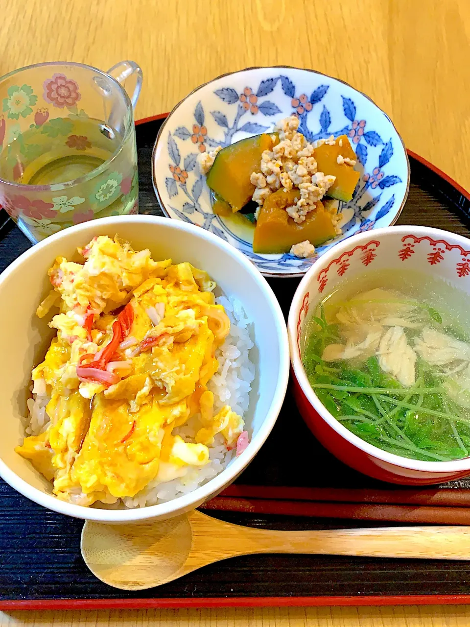 かに玉風丼で晩御飯|Mikaさん