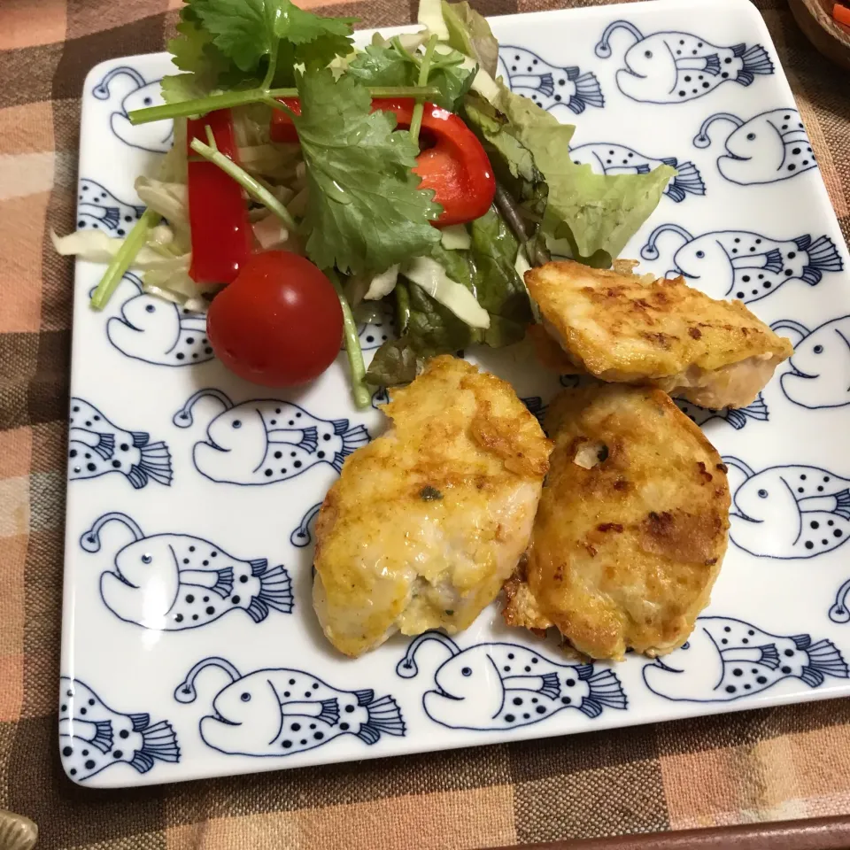 鶏むね肉のカレーピカタ|あさかさん