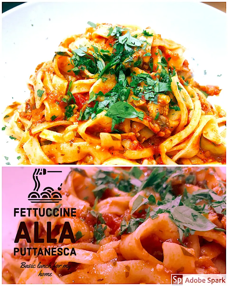 Fettuccine alla Puttanesca|ta2ya_ta2yaさん