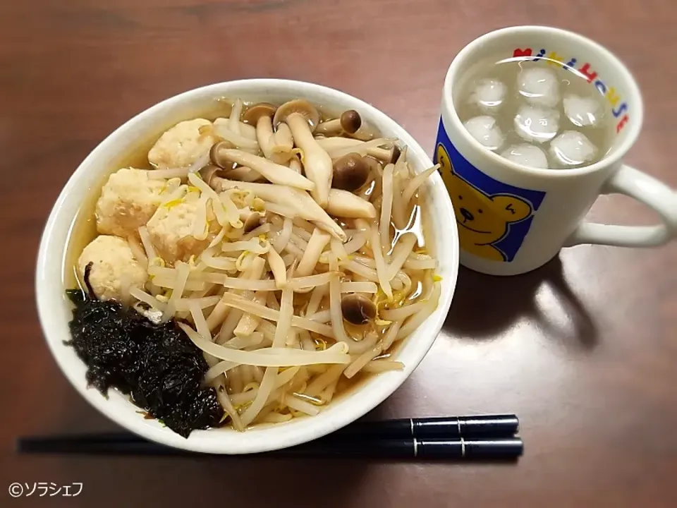 10/26の晩ご飯だよ(*^^*)
★鶏団子うどん|ソラシェフさん