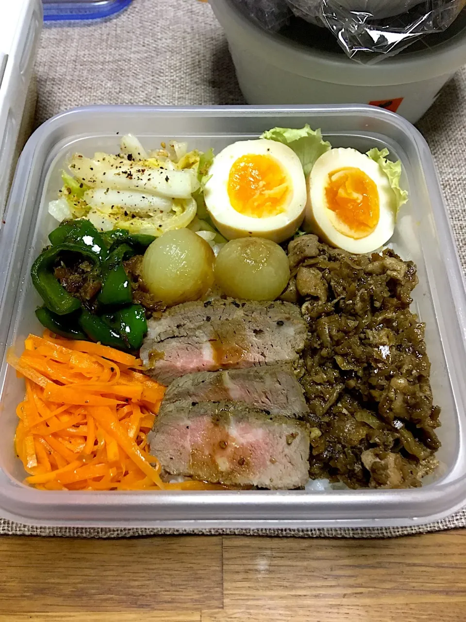 夜泣き弁当→ルーローハン
 #あるもので #詰めるだけ|morimi32さん