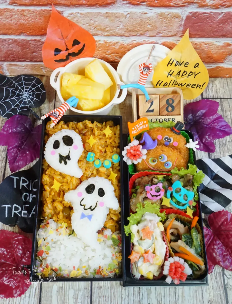 ハロウィン🎃ドライカレーお弁当|La-Jule Sa8さん