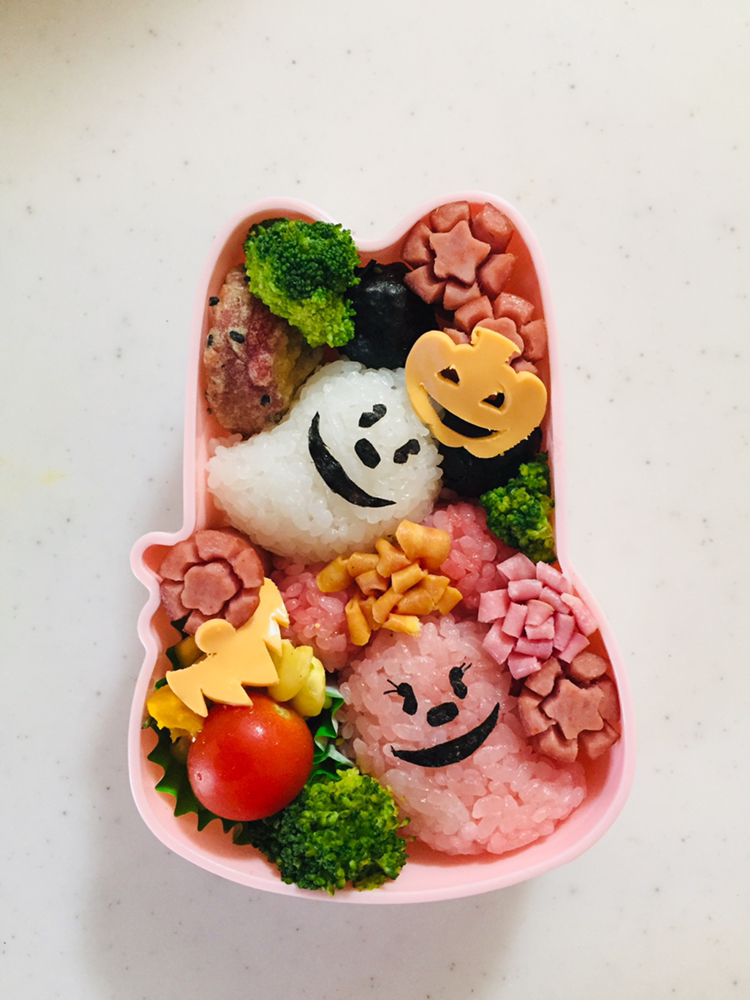 ぱっぱむさんの料理 ハロウィンキャラ弁 ミキミニおばけ Pimori Snapdish スナップディッシュ Id Bgrbqa