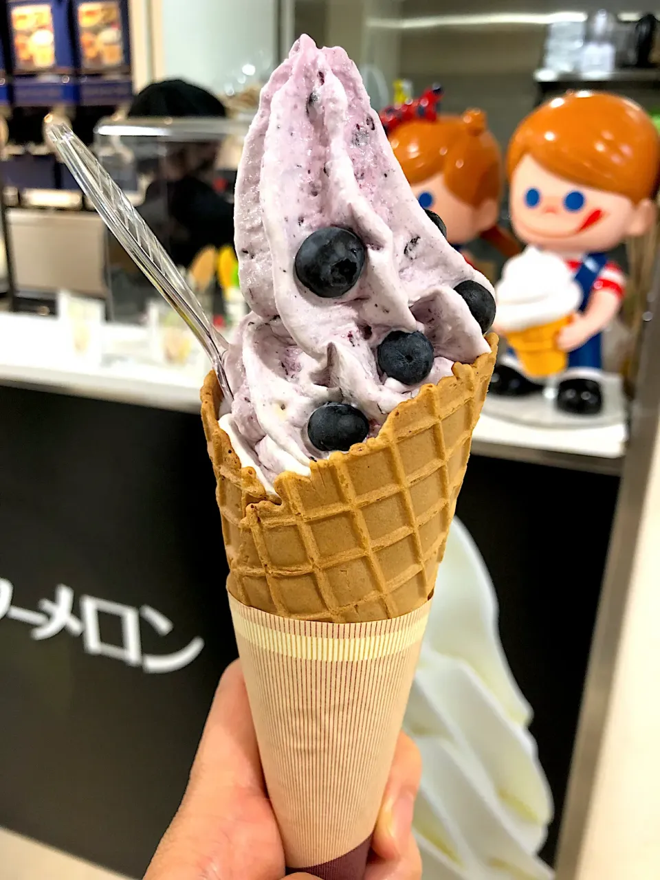 「ウォーターメロン」のブルーベリーソフトクリーム🍦|Sakikoさん