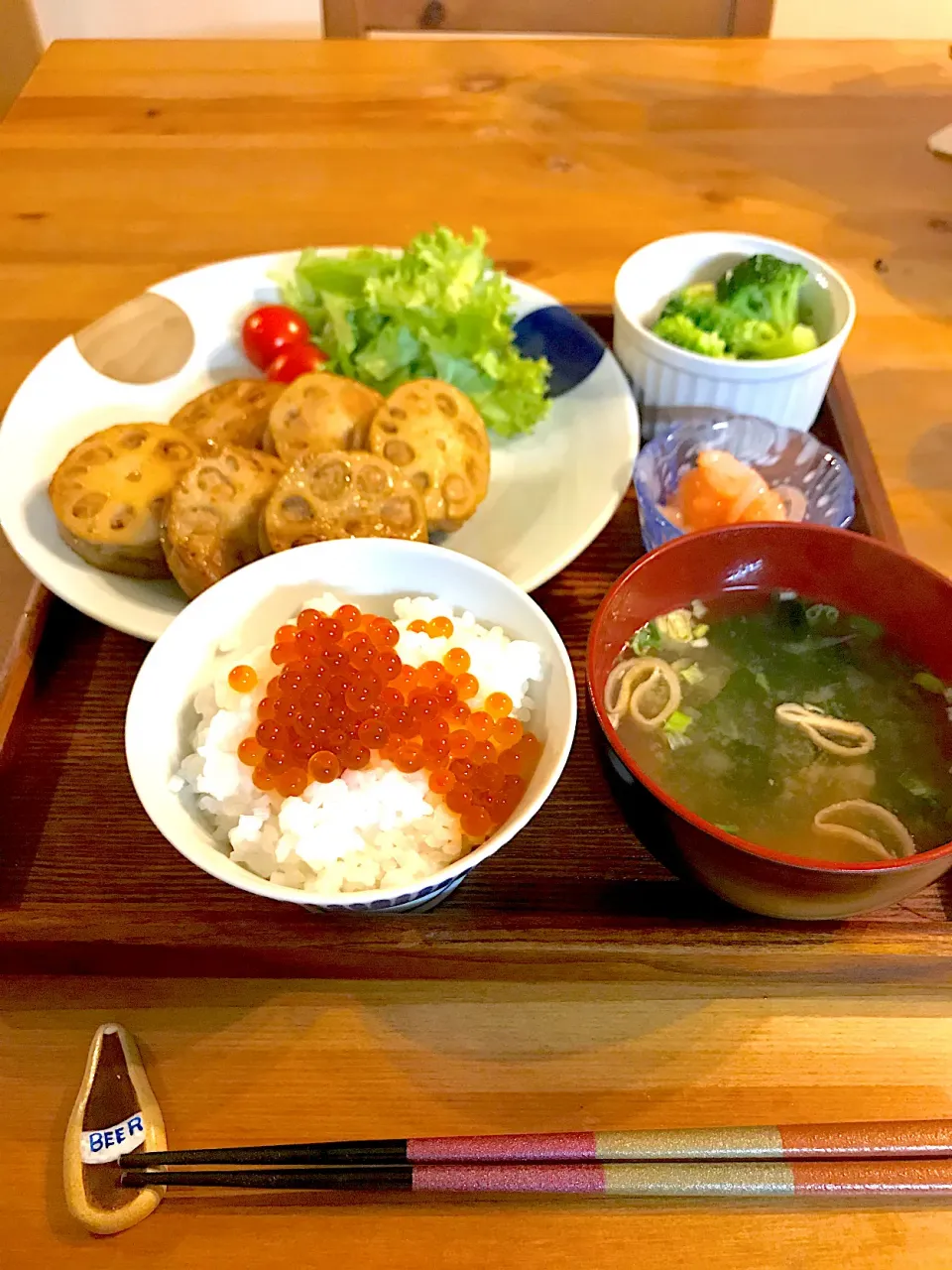 レンコンのはさみ焼き定食|はるたそさん