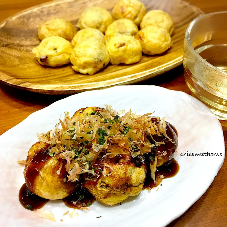 たこ焼きと明石焼き風|chieko ♪さん