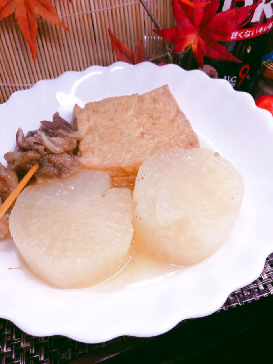 温泉♨後は炊飯器おでん🍢( ˘ ³˘)♥うまうま😍

お風呂上がり、冷たいストロングドライとシークヮーサーわり〜!😆

外は寒い小雨🌂|ペンギンさん