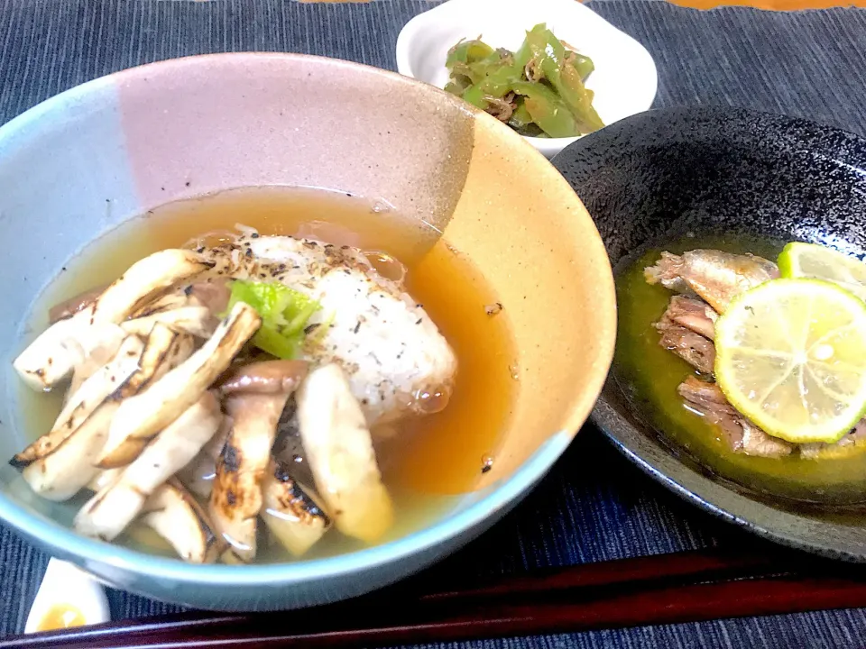 焼きおにぎりの出汁茶漬け|ひろちゃんさん