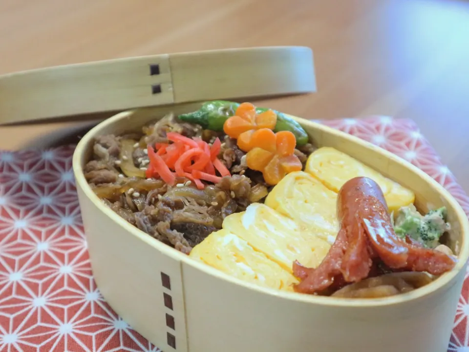 楽チンのっけ弁！牛丼弁当|mikiteeee52さん