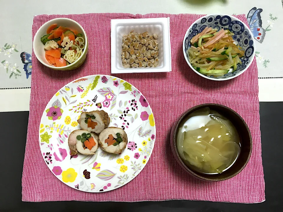 Snapdishの料理写真:チキンロールのご飯|みよさん