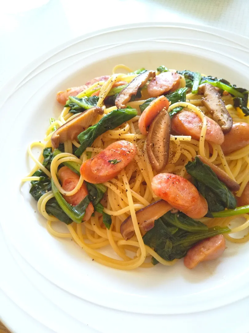 🍄だし醤油で和風パスタ🍄|じょうさん