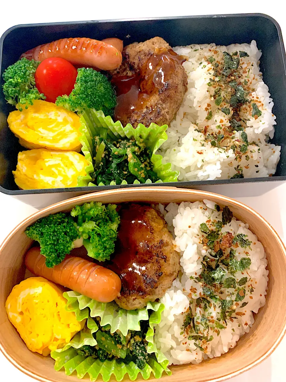 Snapdishの料理写真:ハンバーグお弁当|Haruさん