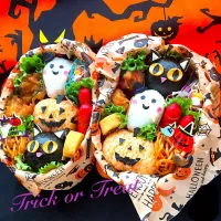 Snapdishの料理写真:ハロウィン弁当🎃|rie.saitoさん