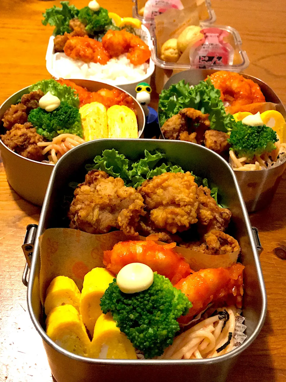 今日の男子女子高校生弁当🍱カレー唐揚げ弁当😊|サダさん