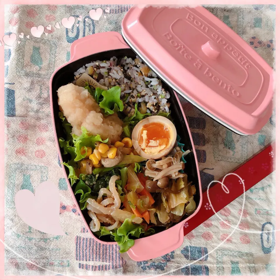 １０／３１ ｔｈｒ 鶏胸肉のみぞれ煮弁当🍴|rinaronarさん