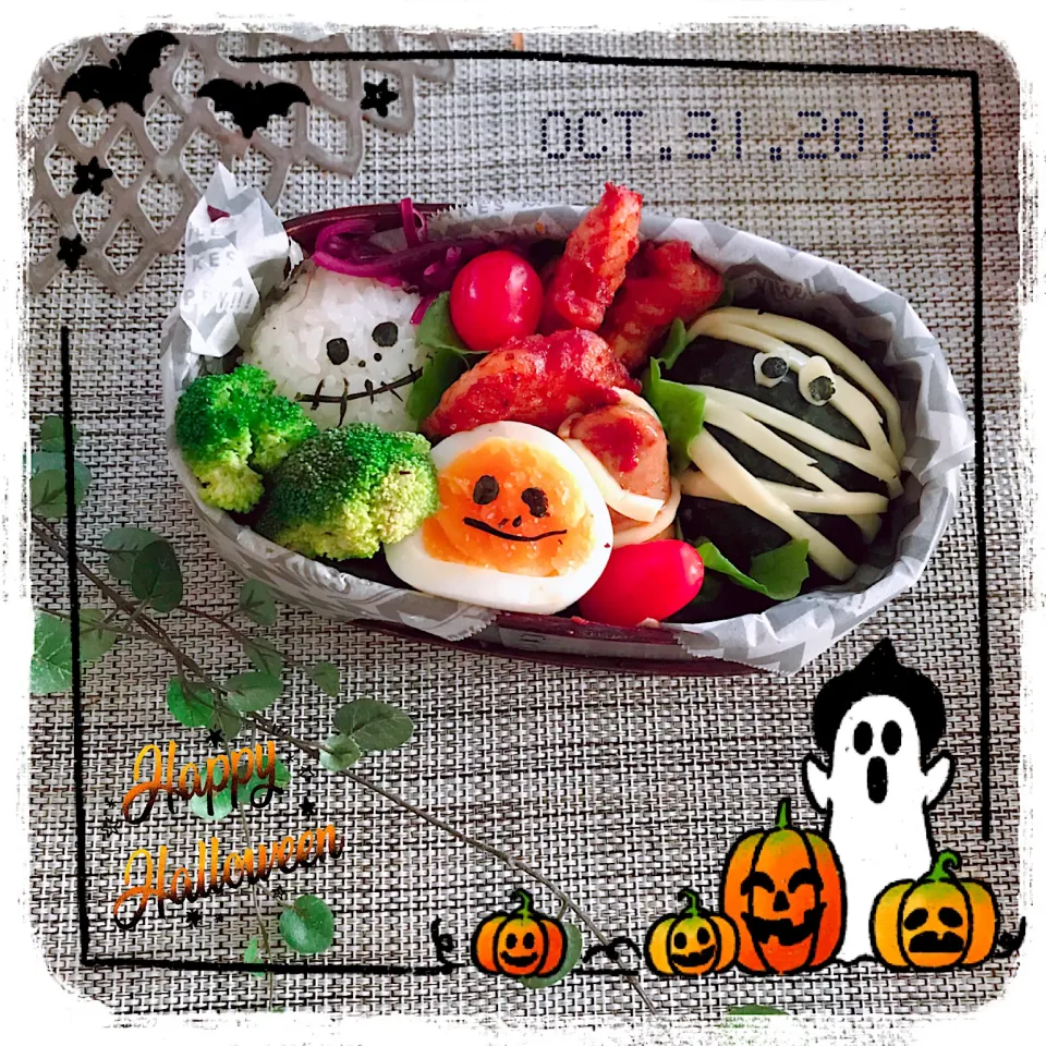 10/31 ☺︎ ハロウィンおにぎり弁当✩.*˚|jon2さん