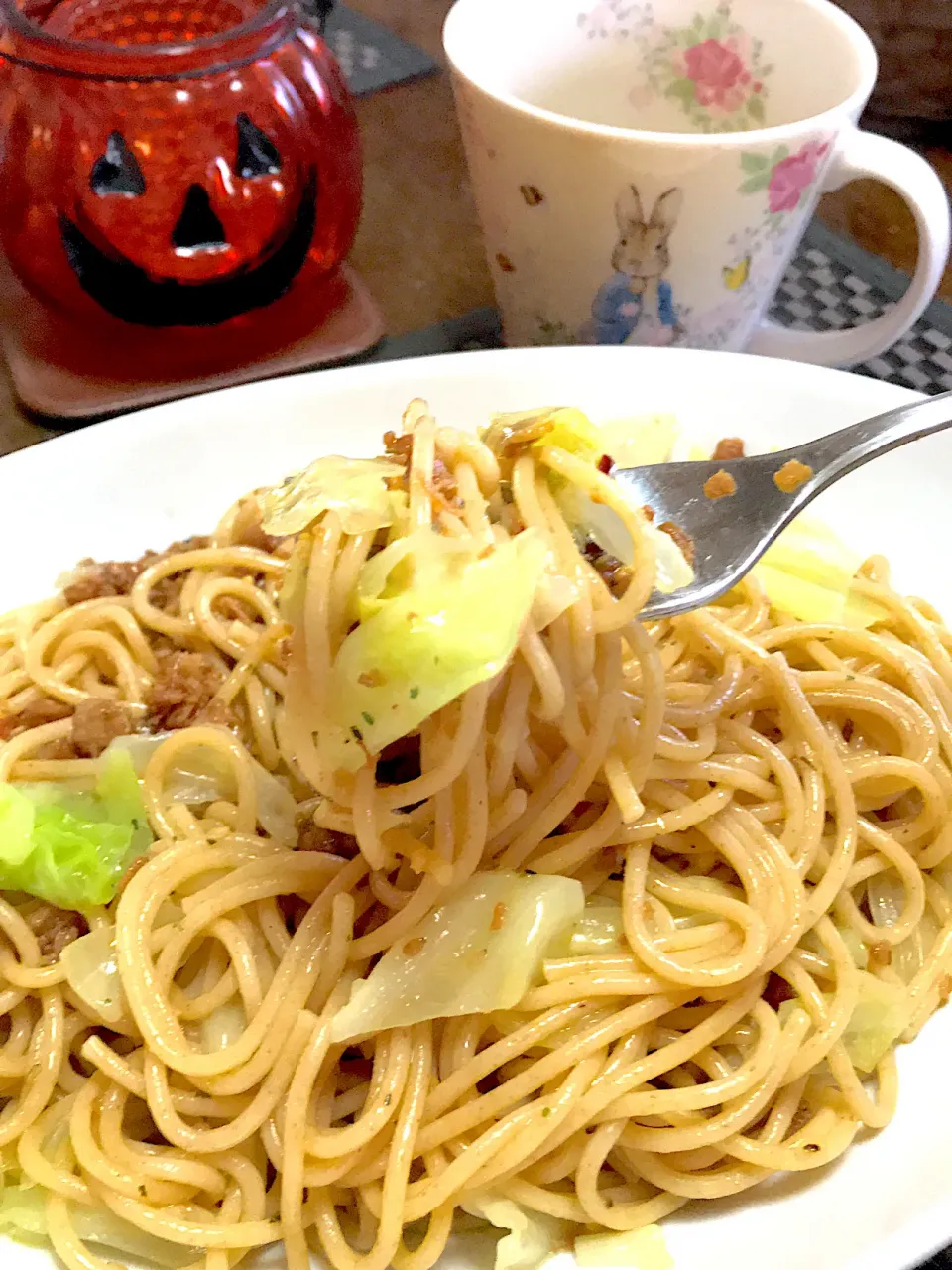 Snapdishの料理写真:朝ぺぺ🍝|ま〜てぃんさん