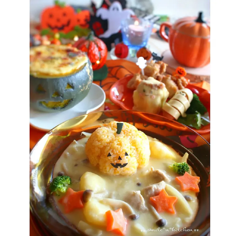 Snapdishの料理写真:ハロウィンメニュー|るんるんママsmile*N*kitchenさん