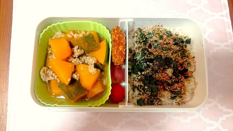 カボチャのそぼろ煮❤️旦那さんお弁当🎵😊|かおるcitronさん