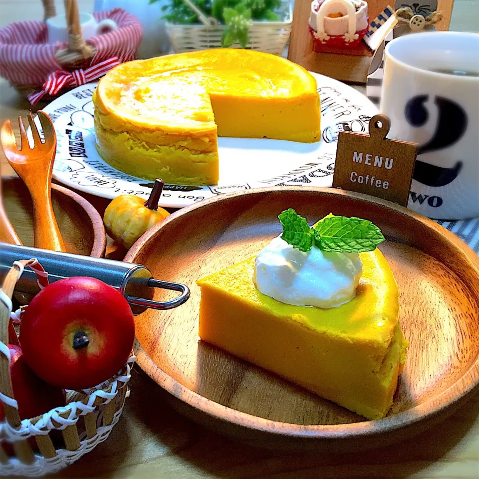 かぼちゃのケーキ🎃👻|mou mouさん