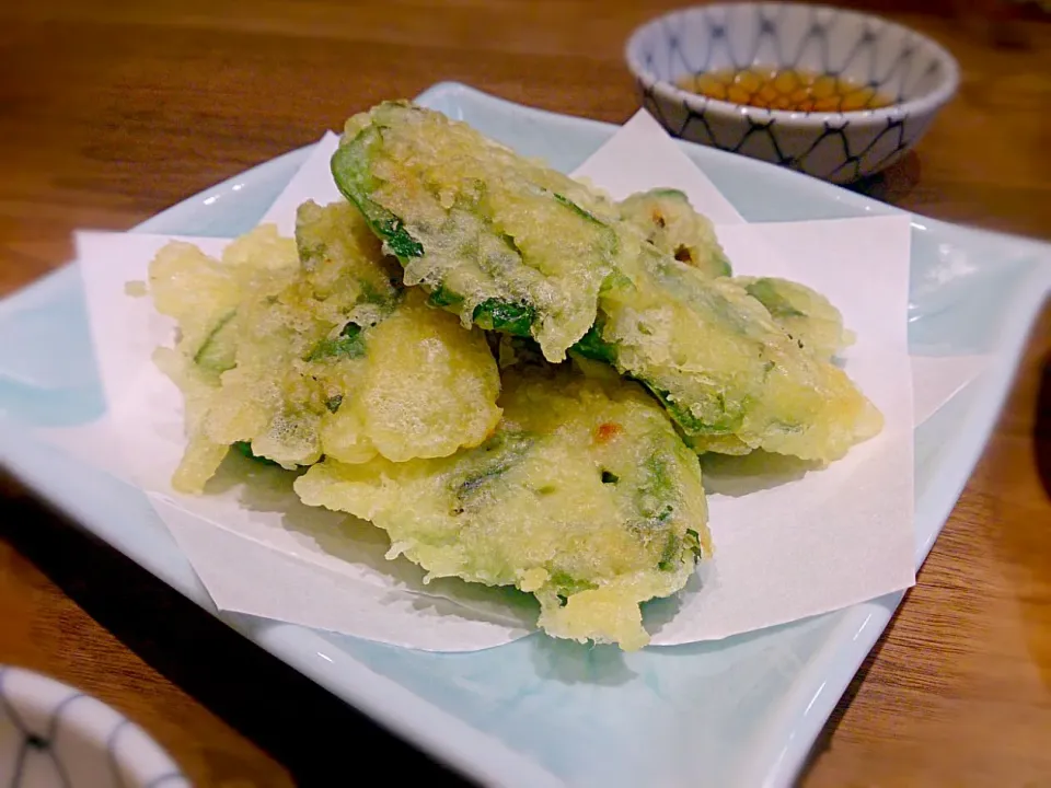 ピーマンの納豆大葉挟み揚げ|古尾谷りかこさん