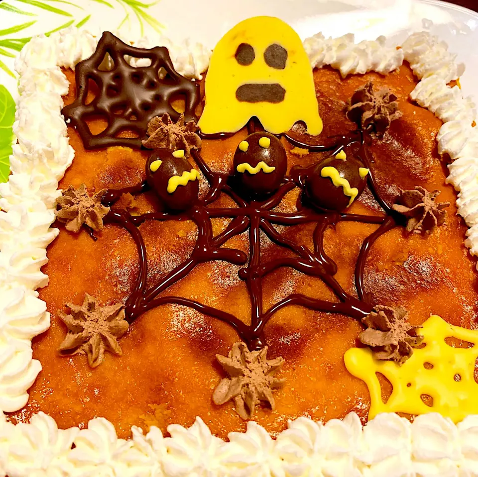 Snapdishの料理写真:ハッピーハロウィン🎃かぼちゃチーズケーキ❗️|みっこちゃんさん