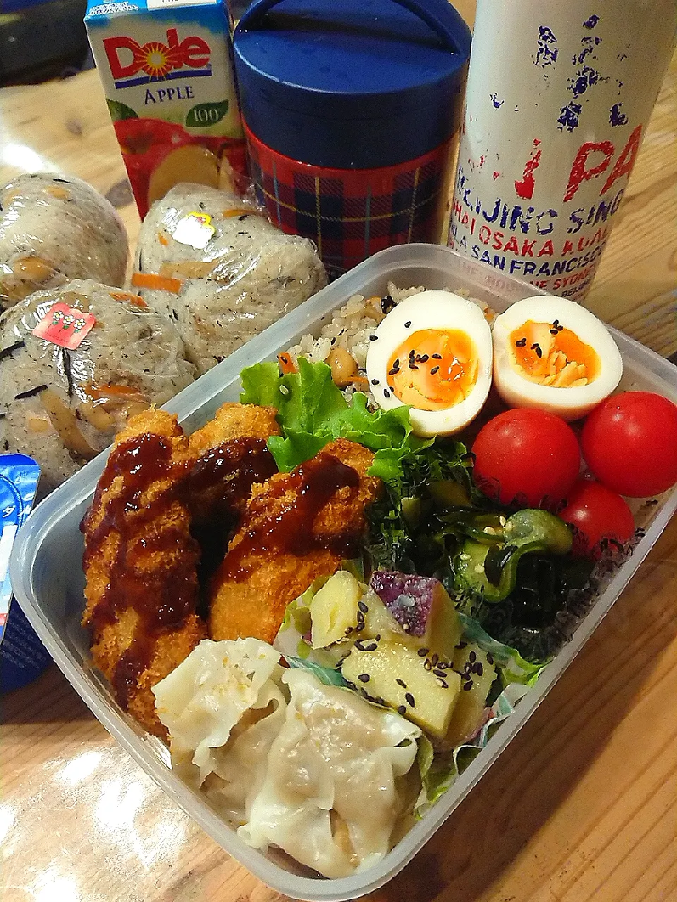 Snapdishの料理写真:2019.11.1 息子弁当🍱|あずきラテさん