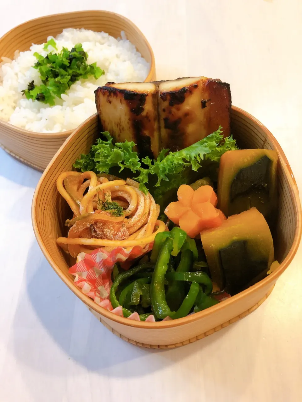 Snapdishの料理写真:11/1自家製鰆の西京漬弁当|あーるさん