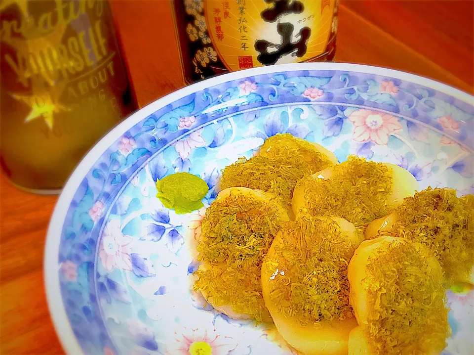 ❁︎na--na❁︎Nさんの料理 ヒラマサの昆布〆め〜すだち添え〜をアレンジしてみました🍻🙇🏻‍♀️|ちまさん