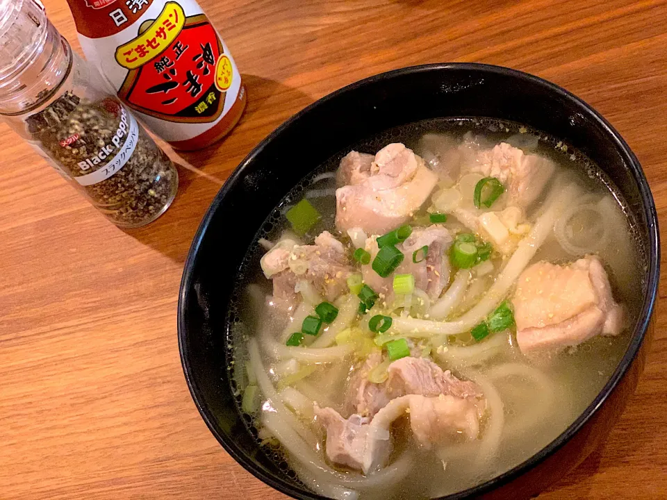 ネギたっぷり鶏塩うどん|ふくすけ食堂さん