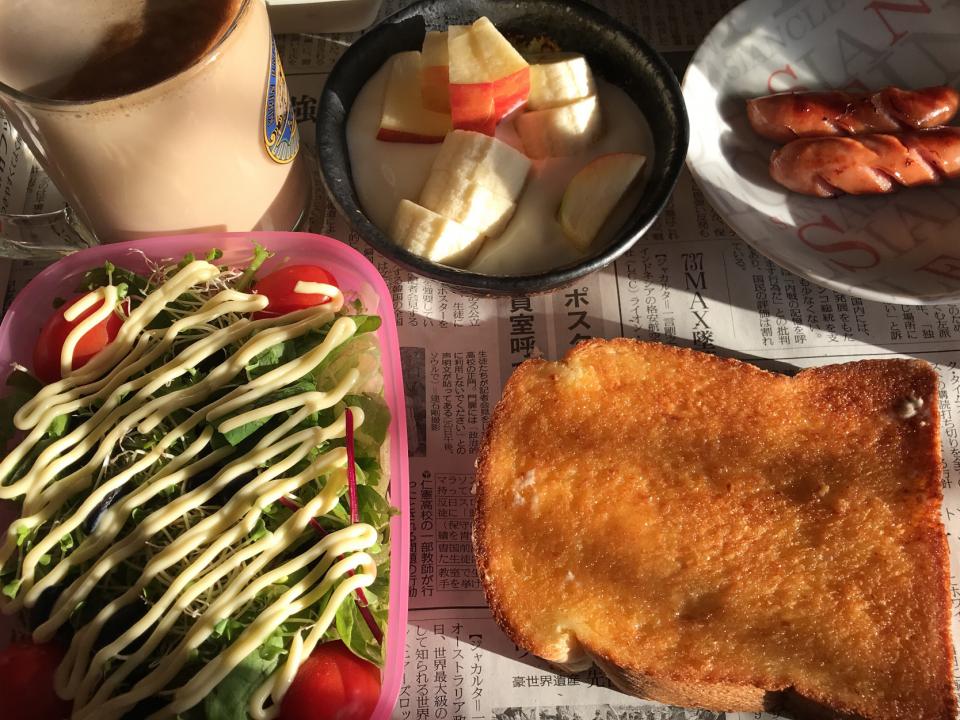 糖質制限、チートデイの朝食