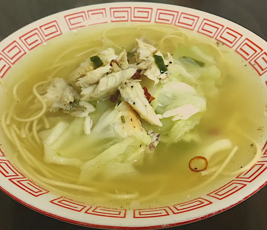 晩ごはん⭐️⭐️🔆                                            自家製鯛だしラーメン🐟🍜|ぽんたさん