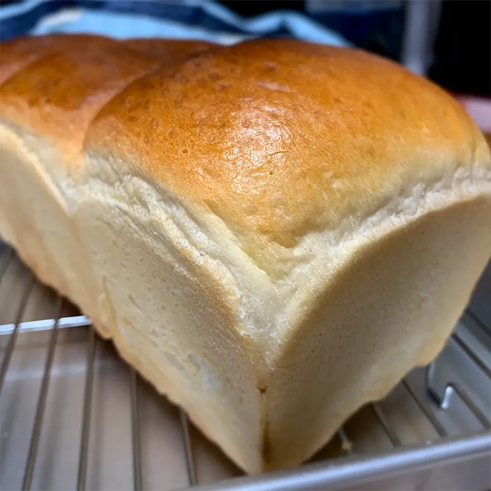 久々の食パン🍞焼けました。|にょんにいさん