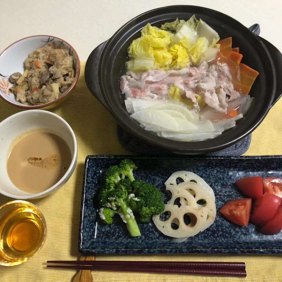 Snapdishの料理写真:ひとり豚しゃぶ|ななみんさん