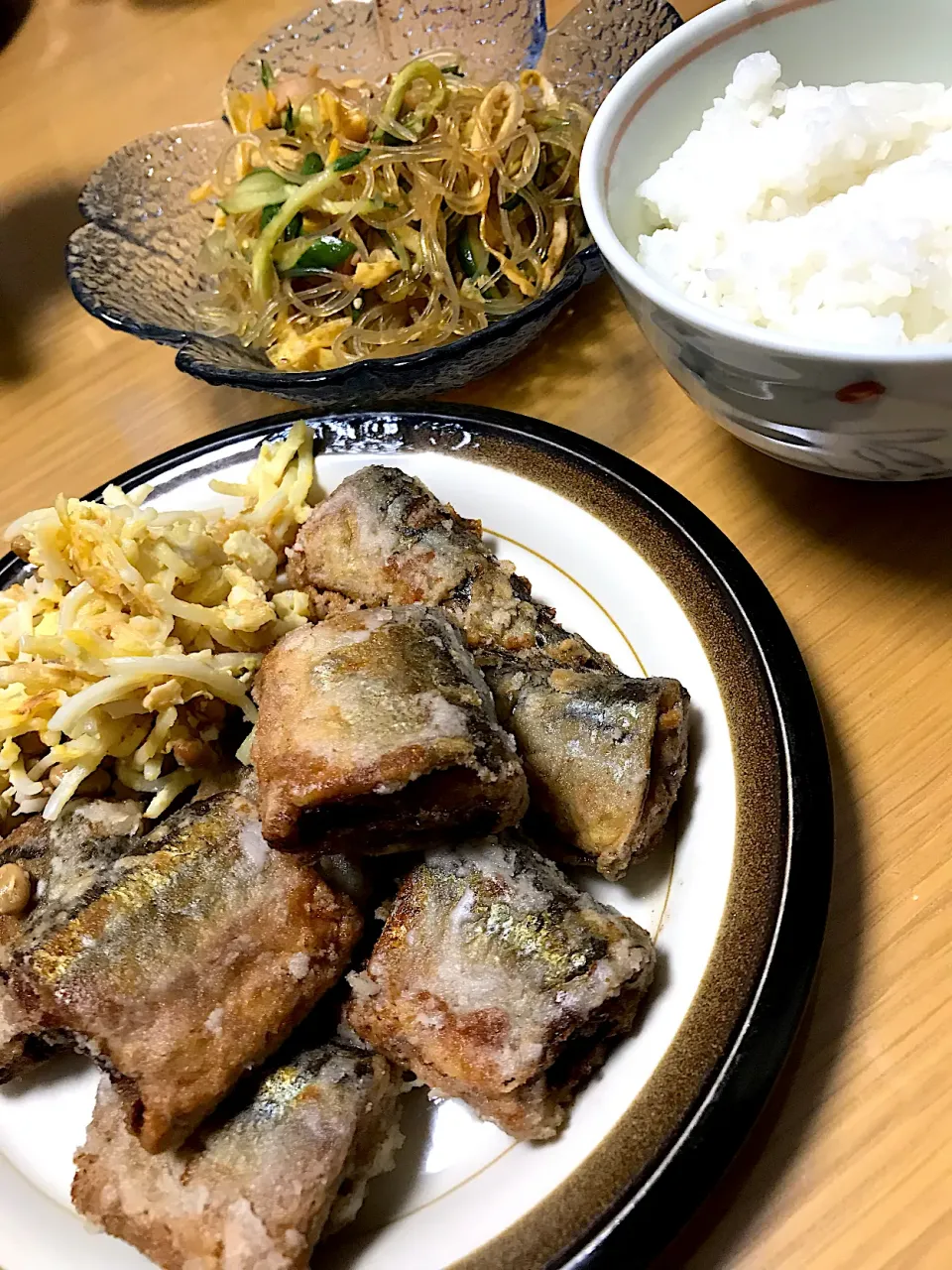 サンマの竜田揚げ&春雨サラダ|sinさん