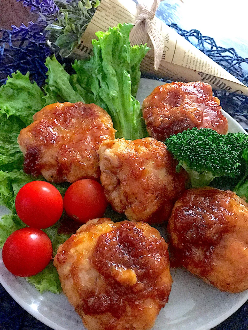 Snapdishの料理写真:生おからと豚肉のハンバーグ💕|🌺🌺Foodie🌺🌺さん