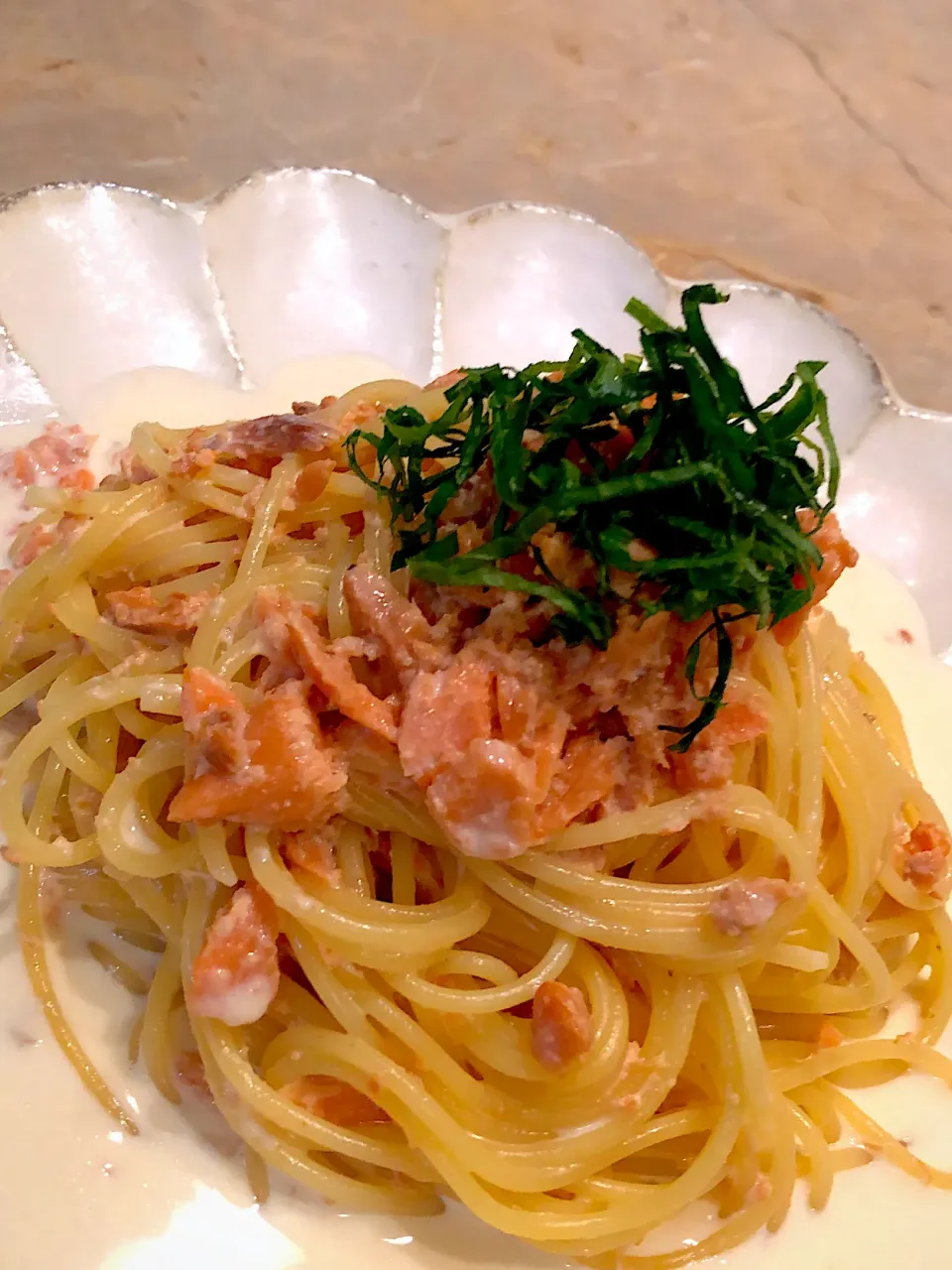 今日は鮭のクリームパスタ🍝|AXさん