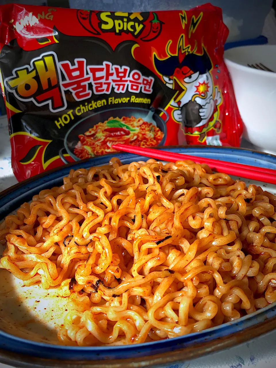 Hot chicken flavor ramen 2x spicy|imcherさん