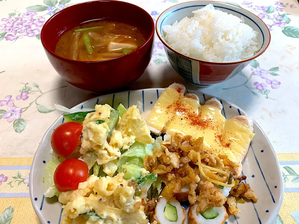 朝ごはん、鶏ハムチーズ焼き|Isimura Hidekiさん