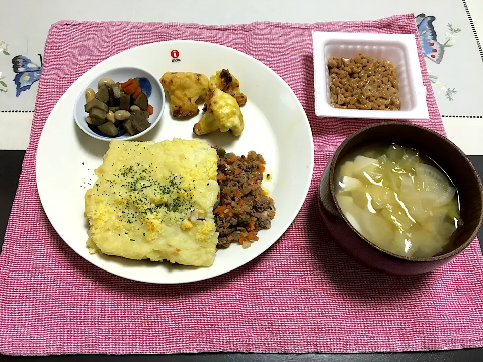 ひき肉と野菜のマッシュポテトオーブン焼きのご飯|みよさん